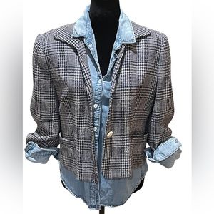 Vintage Tweed Blue Blazer